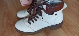 Botines Beige Chikato Talla 40