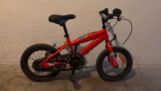 Bicicleta Infantil 14 Pulgadas Roja