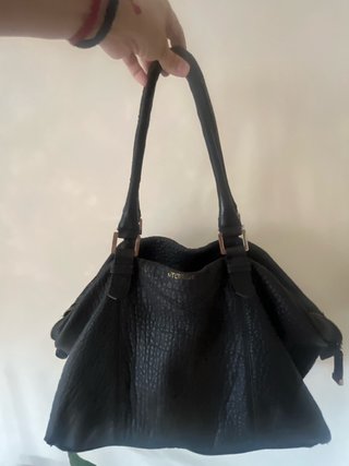 Bolso Uterqüe Piel Negro