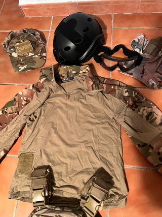 Set Completo de Airsoft Multicam Talla S/M