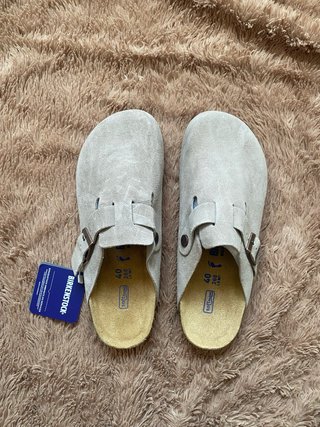 Zuecos Birkenstock Beige Talla 40