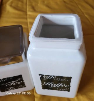 Lote 2 Botes de Loza para Café y Té