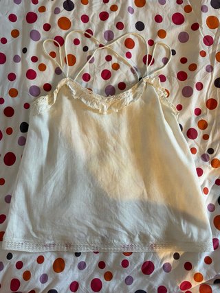 Blusa blanca de tirantes