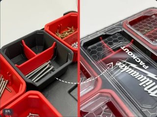 10 Separadores Cajas Milwaukee Packout Slim