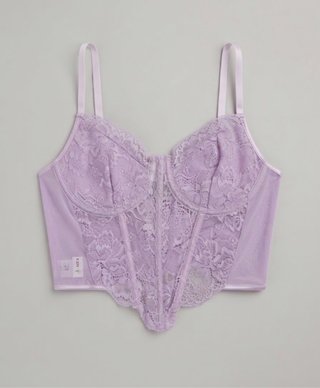 Top lila encaje S