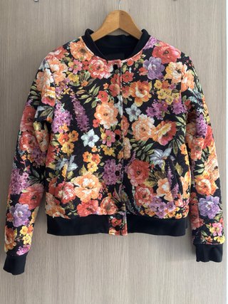 Chaqueta Bomber Estampado Floral