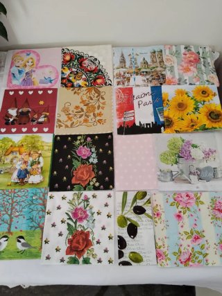 Lote de 16 Servilletas Decoradas