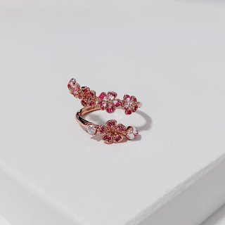 Anillo Pandora Flores Talla 54