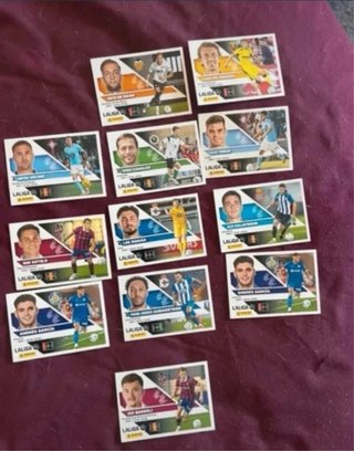 Lote cromos LaLiga 2026-27 + extra stick Mbappe le