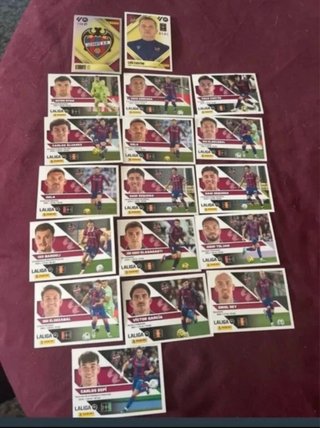 Lote cromos LaLiga 2026-27 + extra stick Mbappe le