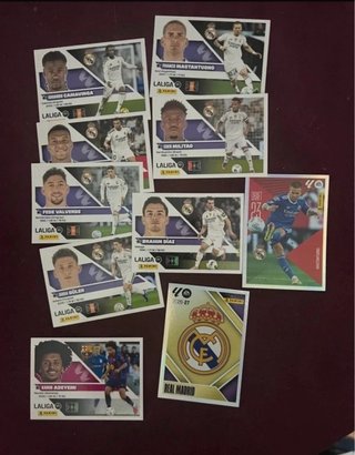 Lote cromos LaLiga 2026-27 + extra stick Mbappe le