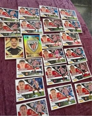 Lote cromos LaLiga 2026-27 + extra stick Mbappe le