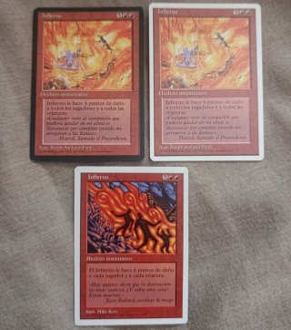 Cartas Magic: Infierno Cuarta y Quinta edicion