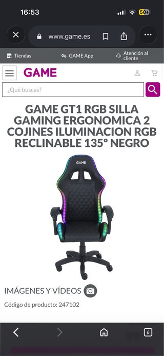 Silla Gaming GAME GT1 RGB