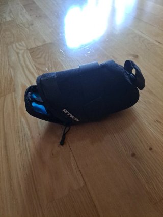 Bolsa de sillín Btwin negra