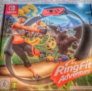 Ring Fit Adventure Switch como nubo.