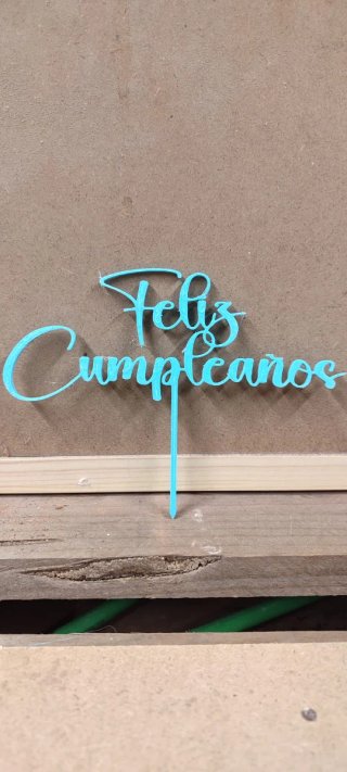 Topper para Tarta Feliz Cumpleaños