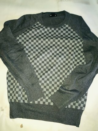 Jersey M.G. Cuadros Gris Talla Única