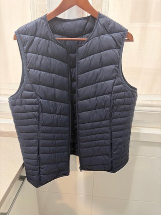 Chaleco acolchado mujer azul