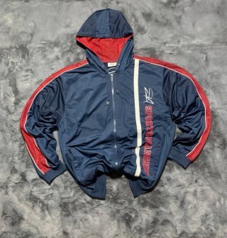 Cortavientos Retro Azul y Rojo