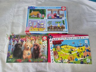 Lote de 3 Puzzles Infantiles