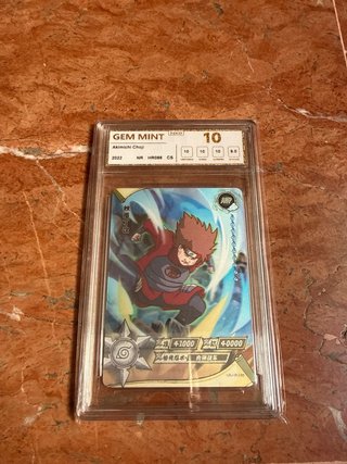 Carta Naruto Choji Akimichi Lenticular Gem Mint 10