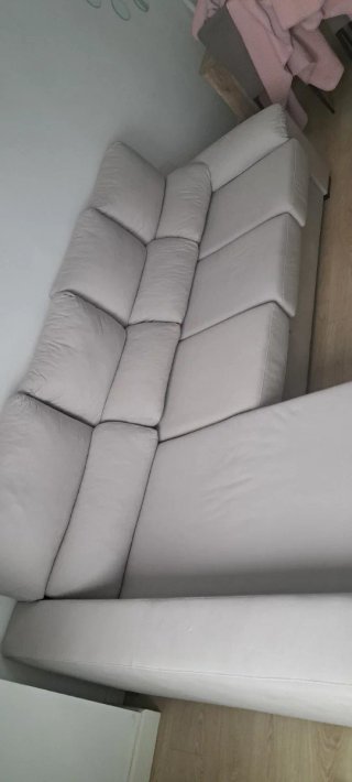 Sofá chaiselong 4 Plazas Gris Aterciopelado
