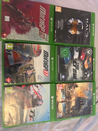 Pack 6 Juegos Xbox One: MotoGP, Halo, The Crew, AC