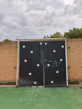 Puerta de Garaje Metálica de Dos Hojas
