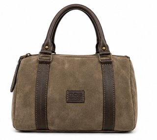 Bolso de cuero y ante