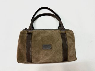 Bolso de cuero y ante