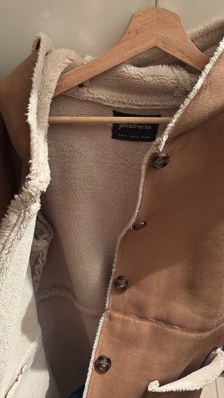 Chaquetón Stradivarius Beige Talla M