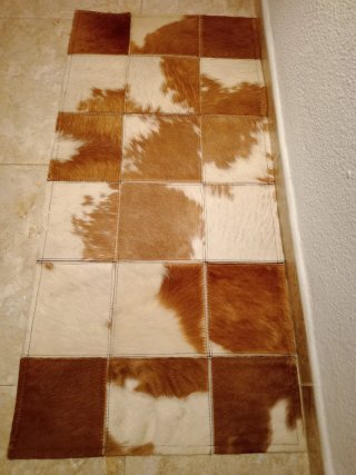 Alfombra de Piel de Vaca 115x55 cm