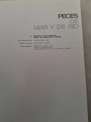 Libro de : PECES DE MAR Y RIO