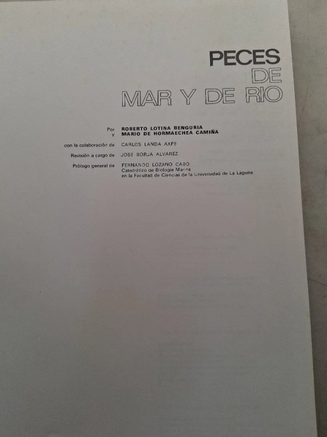 Libro de : PECES DE MAR Y RIO