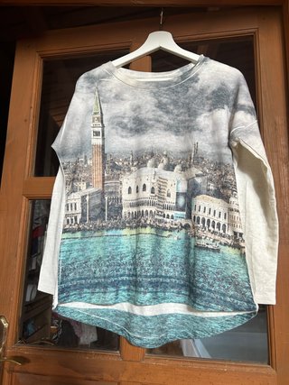 JERSEY DE ENTRETIEMPO CON ESTAMPADO VENECIANO