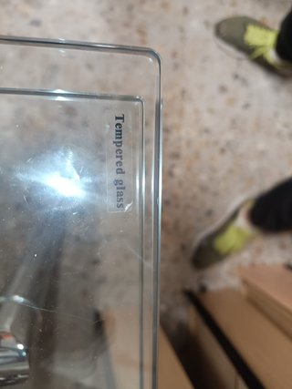 Mesa moderna cristal templado