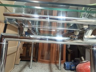 Mesa moderna cristal templado