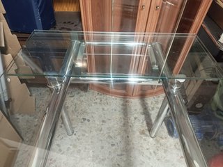 Mesa moderna cristal templado