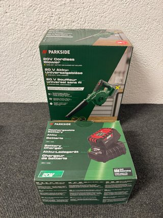 Soplador Parkside 20V Batería y Cargador