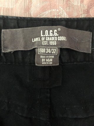 Pantalones H&M Negros Talla 34