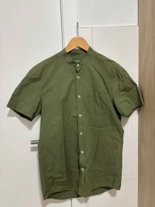 Camisa Benetton Verde Oliva Talla M