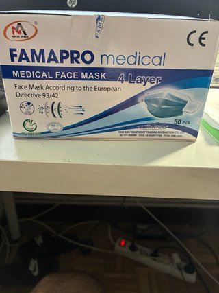 10 Cajas Mascarillas Quirúrgicas FAMAPRO (500 uds)