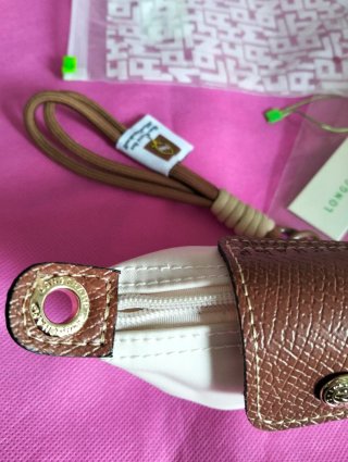 Monedero Longchamp Beige