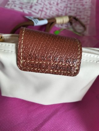 Monedero Longchamp Beige