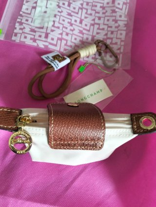 Monedero Longchamp Beige