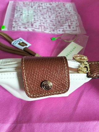 Monedero Longchamp Beige