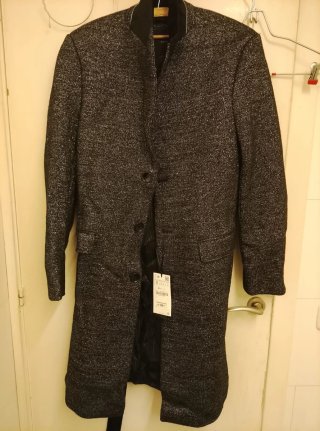 Abrigo Zara Gris Talla S