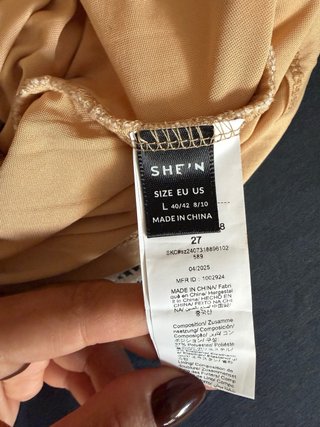 Vestido para embarazada blanco Shein
