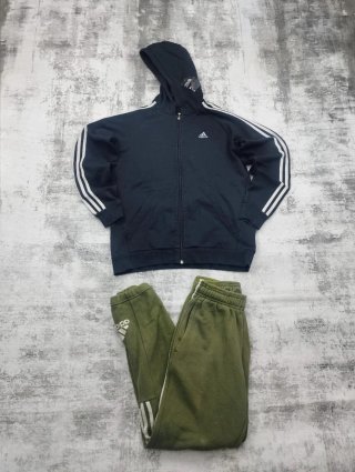 Chándal completo Adidas Negro y Verde talla S